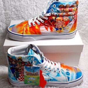 VANS One Piece x SK8 Hi Punk Hazard Stacked Sneakers Authentic Men6.5 Women8.0